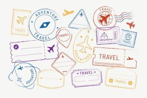ensemble-autocollants-badges-voyage