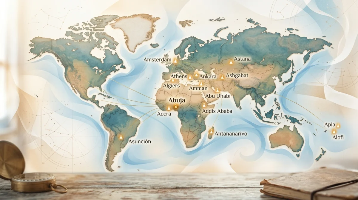 La liste complète des capitales en A à travers le monde